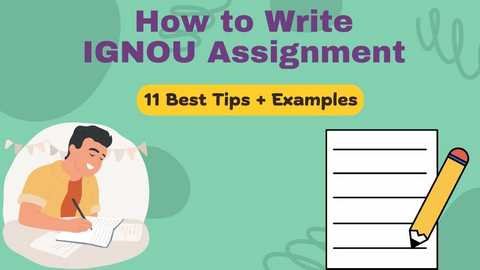 ignou assignment