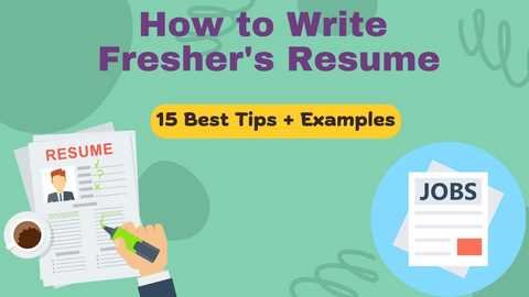freshers resume writing
